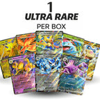 Cartas Pokémon: Paquete ULTRA +100 Cartas, Incluye 1 EX ULTRA RARA Brillante en Inglés - Conjunto Pokémon