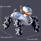 Perro Robot Todoterreno de Gran Tamaño de 2ª Generación Mejorado con Control Remoto por Gestos, Juguete Robot Inteligente, Caminante Mecánico Acrobático para Niños, Dron RC de Mascota a Gran Escala (Regalo Ideal para Fiestas)