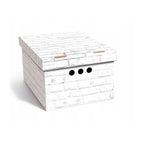 Caja de almacenamiento decorativa de cartón, 1 pieza, con estampado, para ropa, artículos pequeños, documentos, ideal para hogar, oficina o armario, dimensiones: 35x26.3x18.6 cm