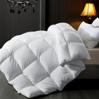 Edredón de Lujo Serie Hotel - Reemplazo Suave y Transpirable para Todas las Estaciones, Lavable a Máquina, Ligero y Cálido, Elegante en Blanco para Hogar o Uso Hotelero (135/155/200/220 cm) - Relleno Duradero de Poliéster, Accesorios para Cama