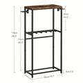 Soporte vertical, estantería, soporte para guitarra, estante para guitarras acústicas, eléctricas y bajos, soporte multiguitarra para guitarras, accesorios para amplificador de guitarra, apto para hogar, estudio de música, marrón y , estante de pie