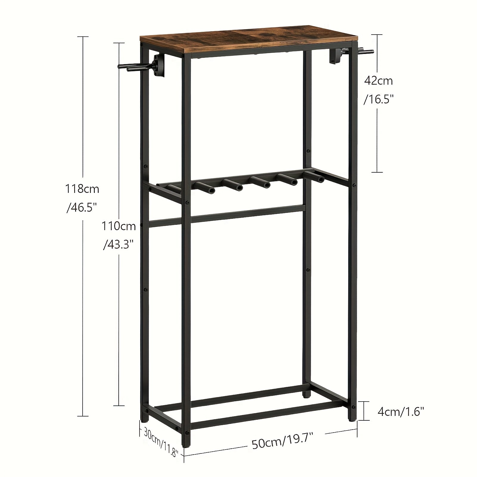 Soporte vertical, estantería, soporte para guitarra, estante para guitarras acústicas, eléctricas y bajos, soporte multiguitarra para guitarras, accesorios para amplificador de guitarra, apto para hogar, estudio de música, marrón y , estante de pie