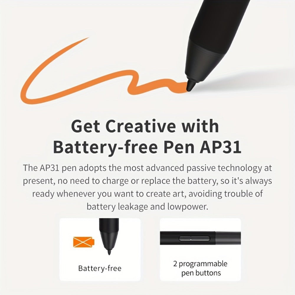 GAOMON M10K Tableta Gráfica Profesional Grande Compatible con Mac y PC, Mesa de Dibujo Grande con Lápiz Óptico sin Batería, 8192 Niveles, 10 Teclas de Acceso Rápido, - Adecuada para Arte Digital, Edición de Fotos, Diseño, para Uso de Oficina