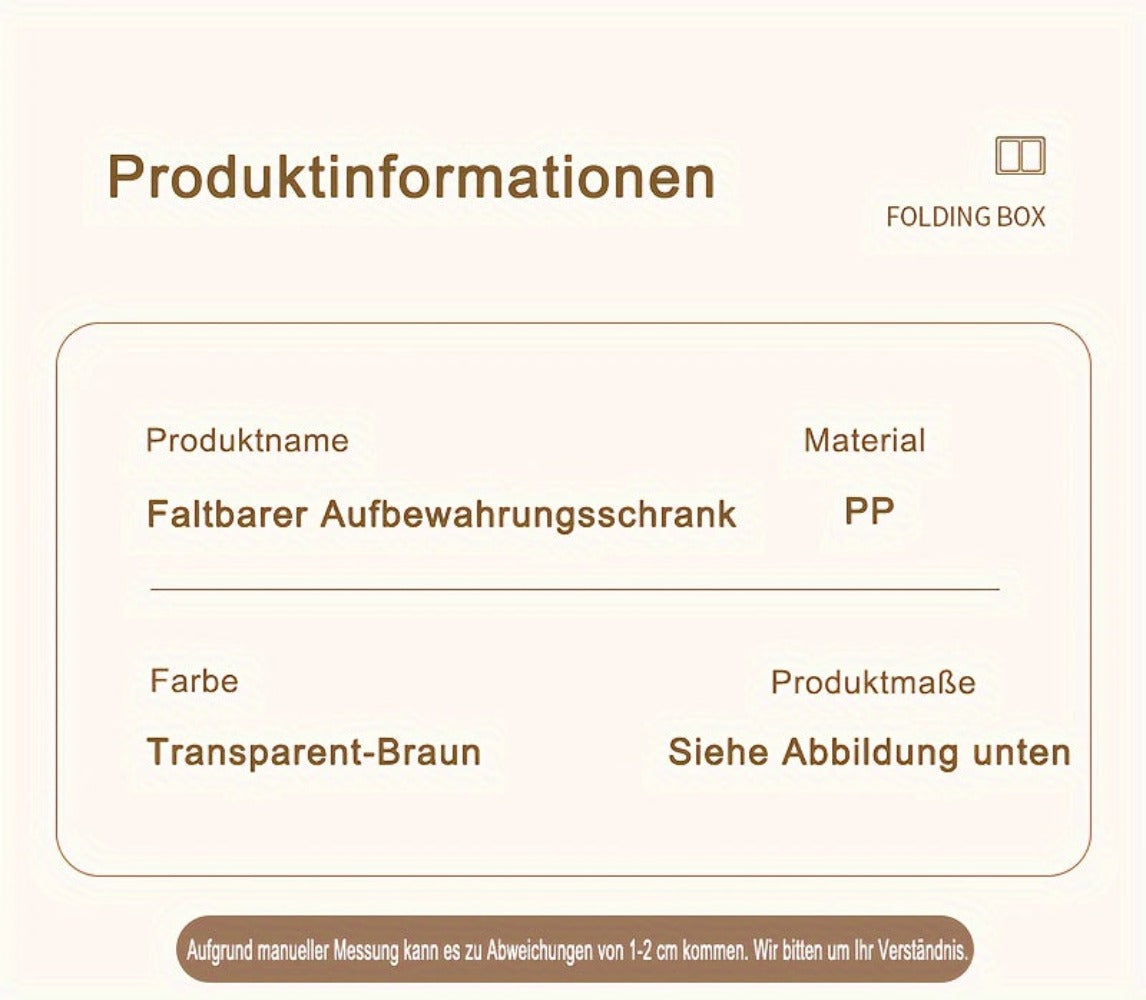 Armario de Almacenamiento Plegable con Ruedas y Puertas - Extra Gran Capacidad, Diseño Transparente para Dormitorio, Organización de Armario para Ropa, Documentos, Juguetes - Organizador de Plástico