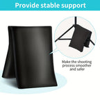Soporte para Fondo Fotográfico, 2.6 X 3m, Soporte Ajustable con 4 Grapas y 1 Bolsa de Transporte, Incluye 2 Sacos de Arena, Ideal para Estudio Fotográfico, Retratos, Bodas y Eventos