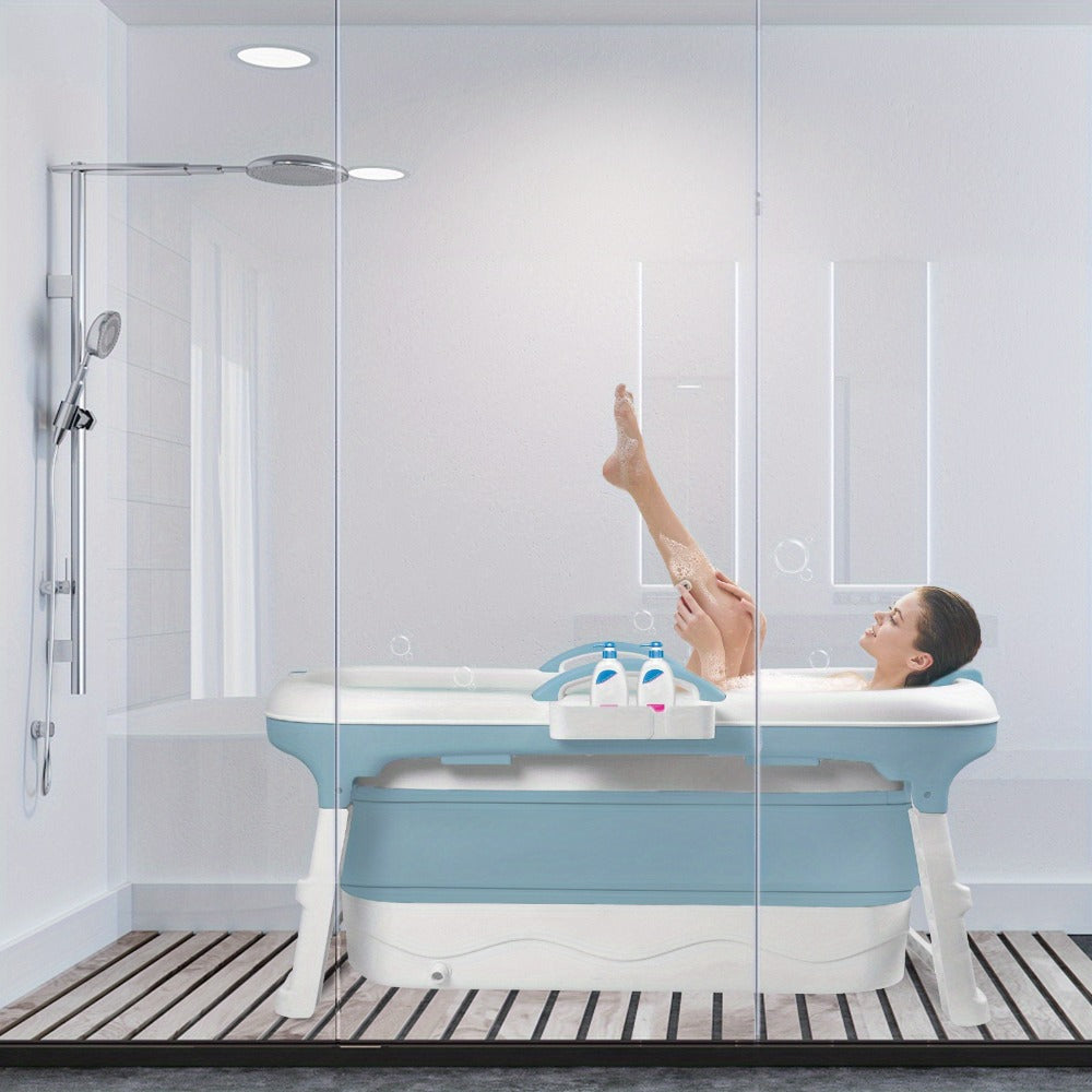 Bañera plegable portátil para adultos plegable portátil | Baño, balcón y espacios reducidos