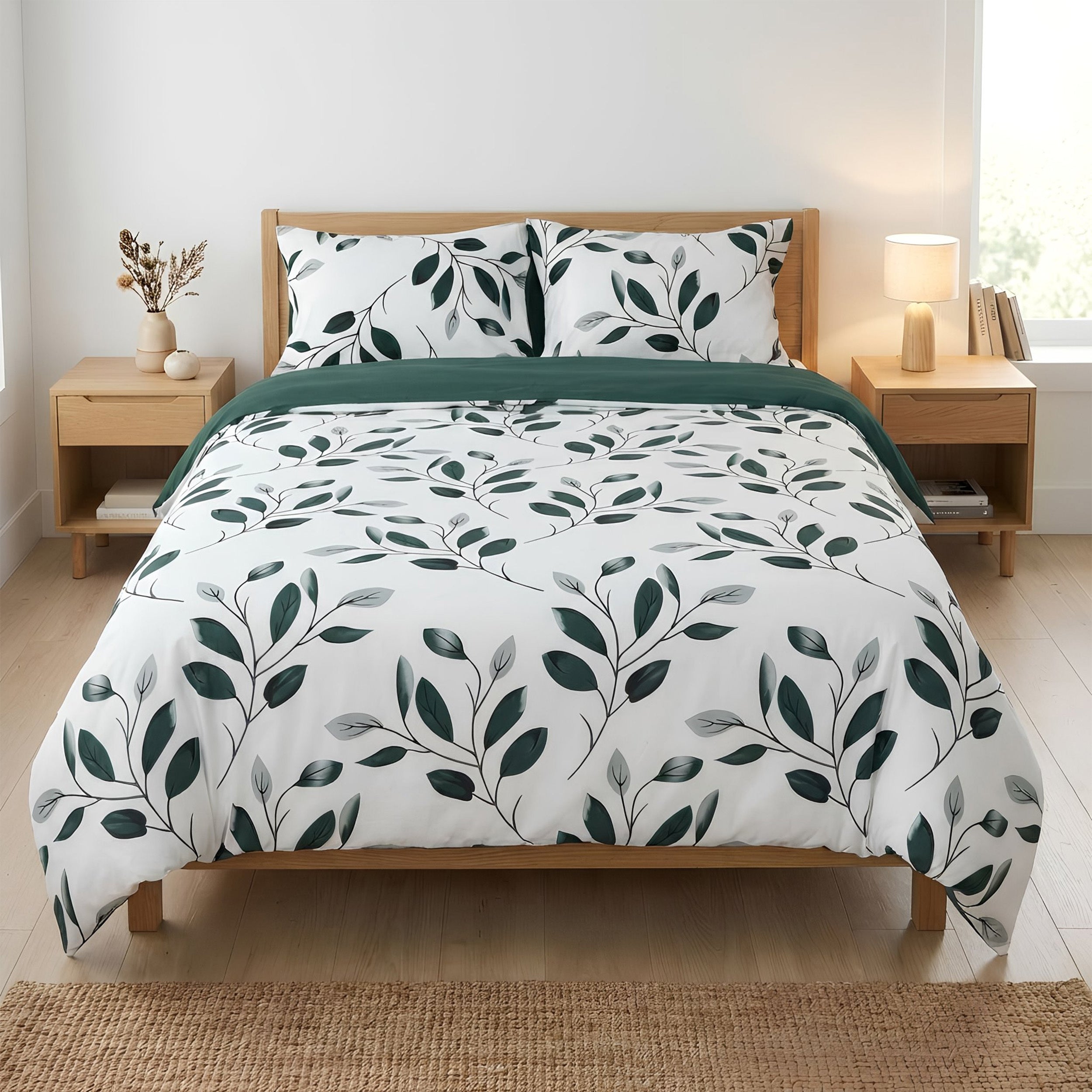 H HANSEL HOME Juego de Funda Nórdica Microfibra Transpirable – Set de Ropa de Cama con Funda de Edredón y Fundas de Almohada – Conjunto 2/3 Piezas para Dormitorio