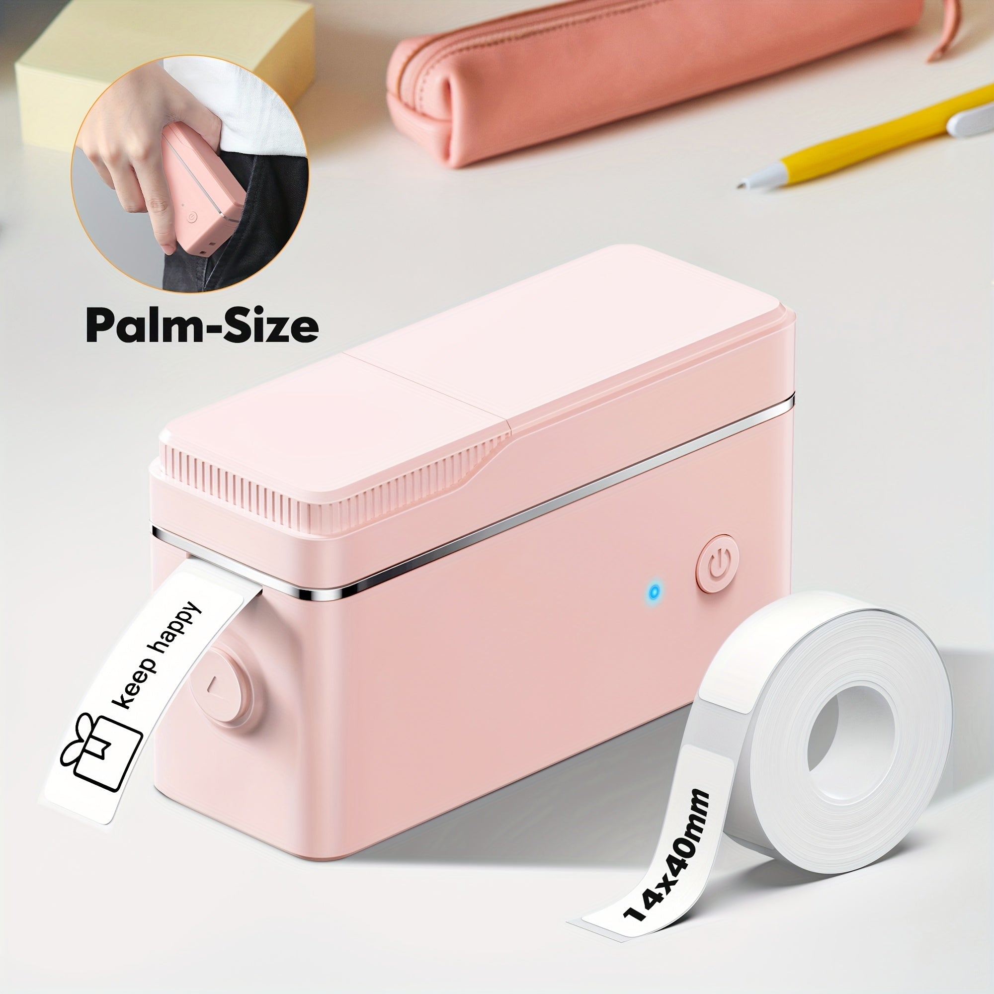 Impresora de etiquetas | Impresora de etiquetas portátil inalámbrica P31B - Mini impresora de stickers de mano para IOS/Android, no requiere