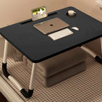 Mesa plegable multifunción para cama y sofá con portavasos, 60×40×28 cm, mesa auxiliar con atril para leer en la cama, bandeja multifunción para ordenador, libros, trabajo y estudio en casa (con cajón / sin cajón)