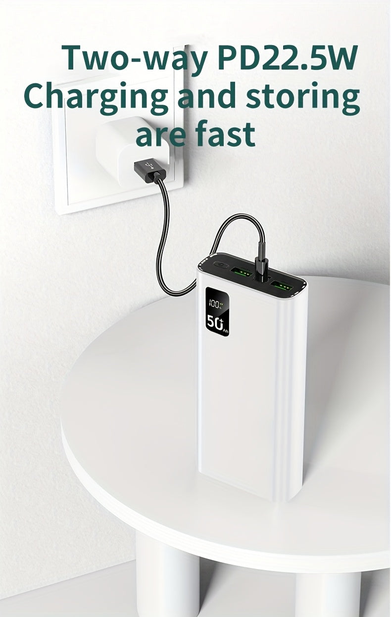 Power bank para carga durante viajes y uso diario | 5W y 50000mAh
