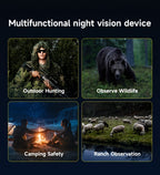 Gafas Binoculares de Visión Nocturna Infrarroja, con Luz Táctica, Batería de Litio de Gran Capacidad de 5000mAh, Zoom Digital 10x, Pantalla IPS Ultra HD de 3 Pulgadas, Distancia de Visión Nocturna de 800m, Regalo Perfecto para Entusiastas del Aire Libre |