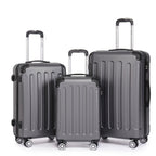 Juego de Equipaje que Incluye una Maleta de Cabina de 20 Pulgadas, una Maleta de Viaje Expandible con Ruedas Giratorias de 360 Grados, Cerradura con Contraseña, Gran Capacidad, un Equipaje de Bodega de 28 Pulgadas y un Equipaje de Mano para Viajes