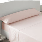 Juego de Sábanas Lisas de 3 Piezas para Verano, 100% Poliéster Suave , Juego de Cama (Sábana Encimera, Bajera Ajustable y Funda de Almohada)