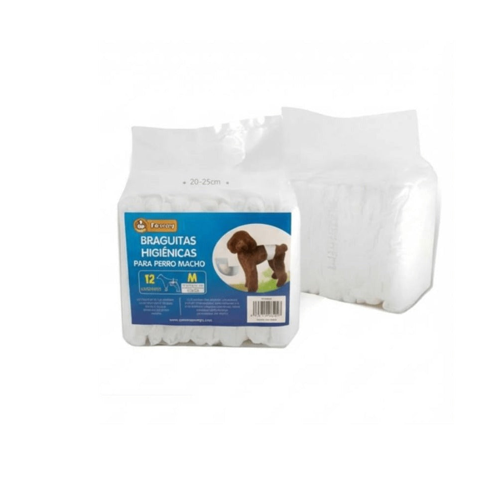 Pañales para mascotas (60 unidades) | Pañal para perros machos | Suaves y cómodos | Transpirables | Apto para perros pequeños, medianos y grandes | Para uso doméstico o de viaje | Tallas XS, S, M, L, XL | 60 unidades por paquete