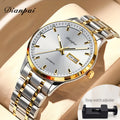 Dianpai Reloj mecánico automático de caja de latón para mujer, sofisticado y elegante, con un estilo deportivo casual y moderno, perfecto como regalo de cumpleaños