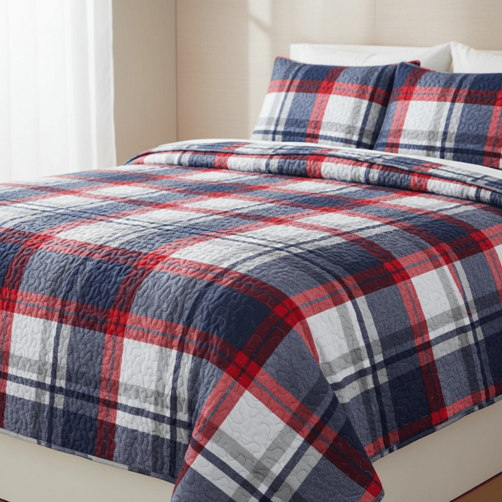 Edredón Ligero Estampado de Verano, Colcha Pinsonic de Microfibra Reversible Bouti, Cubrecama Moderno con Patrón en Relieve Transpirable para Todas las Estaciones, Decoración de Dormitorio para Primavera y Verano (Sin Fundas de Almohada) para Todas las Ta