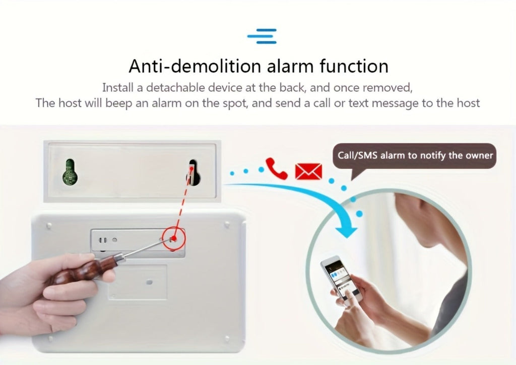 Sistema de alarma PGST para seguridad del hogar, kit de alarma DIY WiFi+GSM 2G con alerta por aplicación de teléfono, sensor de puerta/ventana, control remoto, compatible con Alexa y Google para casa, apartamento