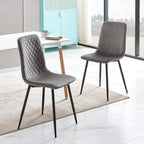 Sillas de comedor MCC Direct en conjunto de 4 piezas Hechas de terciopelo, patas de metal, sillas Lexi, sillas de diseño