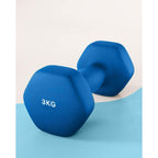 Mancuernas Fijas de Neopreno para Ejercicios en Gimnasio | Material: Hierro con Revestimiento de Vinilo | Pesas para Mujeres y Hombres