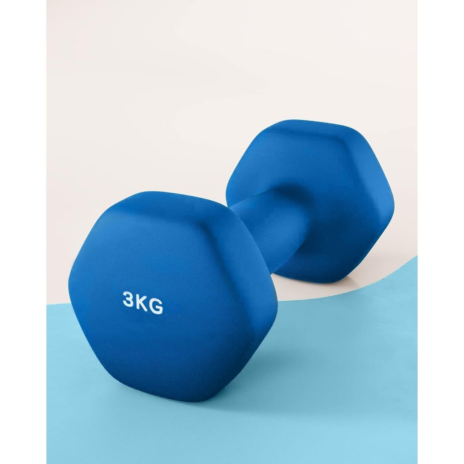 Mancuernas Fijas de Neopreno para Ejercicios en Gimnasio | Material: Hierro con Revestimiento de Vinilo | Pesas para Mujeres y Hombres