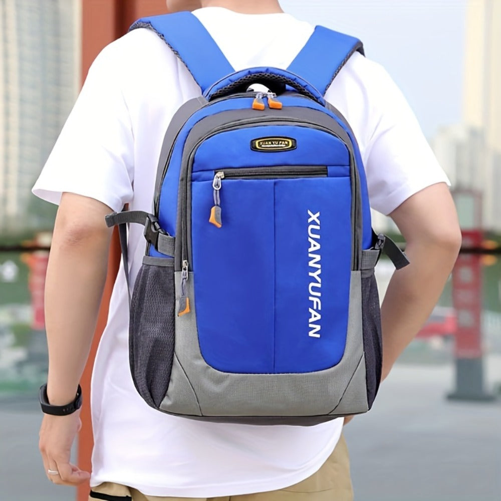 Mochila de viaje casual para hombre con gran capacidad XUANYUFAN, con correas ajustables - Tejido de Oxford duradero, cierre con cremallera, forro de poliéster, ideal para uso al aire libre y deportivo, mochila deportiva | Mochila de estilo casual | Mochi