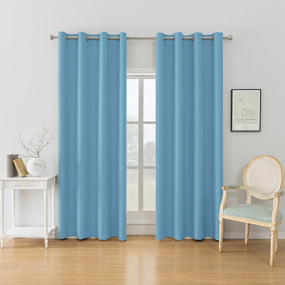 Cortinas Ystyle de Dos Piezas, Opacas, Aislamiento Térmico, Aislamiento Acústico, con Ojales, Modernas para Dormitorio y Sala de Estar