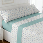 Juego de ropa de cama (Sábana ajustable, Cubrecama, Funda de almohada) | Juego de sábanas estampadas de 3 piezas | Primavera/Verano | Múltiples estilos | Tejido suave | 180cm - Múltiples tamaños disponibles