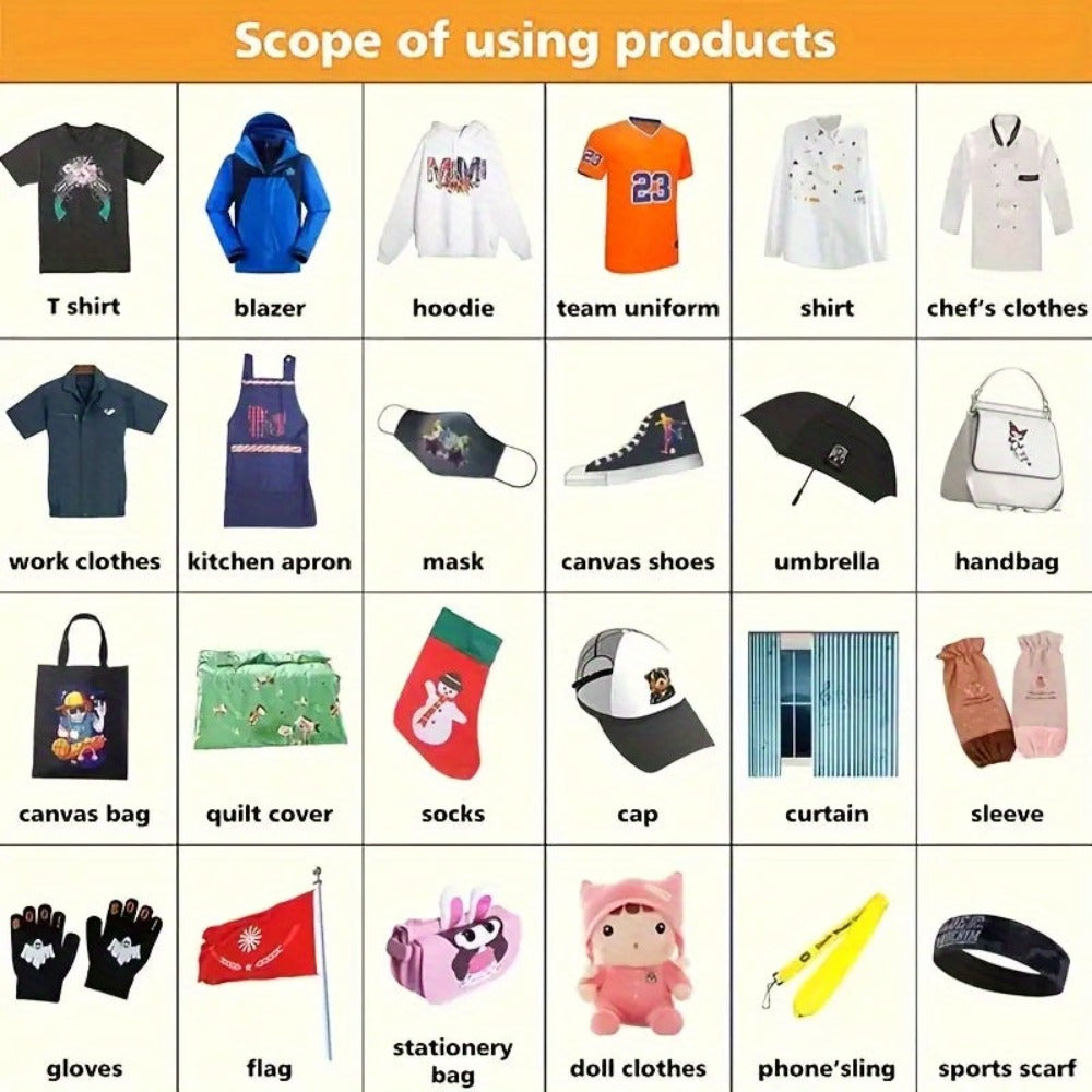 Impresión por transferencia DTF personalizada de 10/20 unidades, apta para camisetas, sudaderas con capucha, bolsas y ropa - Impresión por sublimación en vinilo personalizada con tus propios diseños, logotipos, fotos, texto - Sube tus propios gráficos par