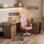 RELAXTY Silla de Oficina Ergonómica – Ajustable y Reclinable con Reposacabezas, Soporte Lumbar, Malla Transpirable y Ruedas 360° | Soporta Hasta 100 kg
