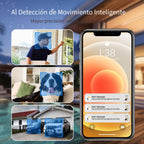 4pcs Cámara de Seguridad Solar LaxiHub, Cámara Inteligente Inalámbrica para Exteriores con Energía Solar, WiFi para Hogar, IP65, Visión Nocturna en Color, Audio Bidireccional, Seguimiento de Movimiento con IA, Control por APP