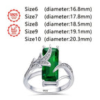 Anillo de moda exquisito para mujer PM:D20 de plata de ley 925, elegante y con estilo, con incrustaciones, un anillo de joyería de alto valor para mujer, adecuado para vacaciones, viajes y uso diario, un regalo conmemorativo perfecto para amigos