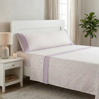 Juego de cama de 3/4 piezas apto para todas las estaciones, que incluye una sábana, una sábana ajustable y fundas de almohada. Medidas: 90 cm, 105 cm, 135 cm, 150 cm y 180 cm