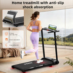 Cicloergo Plegable, Cicloergo 2 en 1, Cicloergo para Casa, Máquina de Correr y Caminar, Cicloergo Silencioso, Cicloergo Compacto, Altavoces Inalámbricos, Pantalla LED, Velocidad Ajustable, Motor de 2.0HP, Equipo de Gimnasio en Casa, Máquina de Correr Pleg