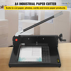 VEVOR Cortador de papel manual de 12" de ancho, cortador de papel A4 con abrazadera y bloqueo seguro.