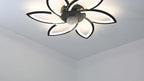 Ventilador de techo con iluminación para dormitorio y sala de estar | 66W y control remoto