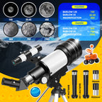 Telescopio astronómico para principiantes para principiantes | Observación lunar educación y camping