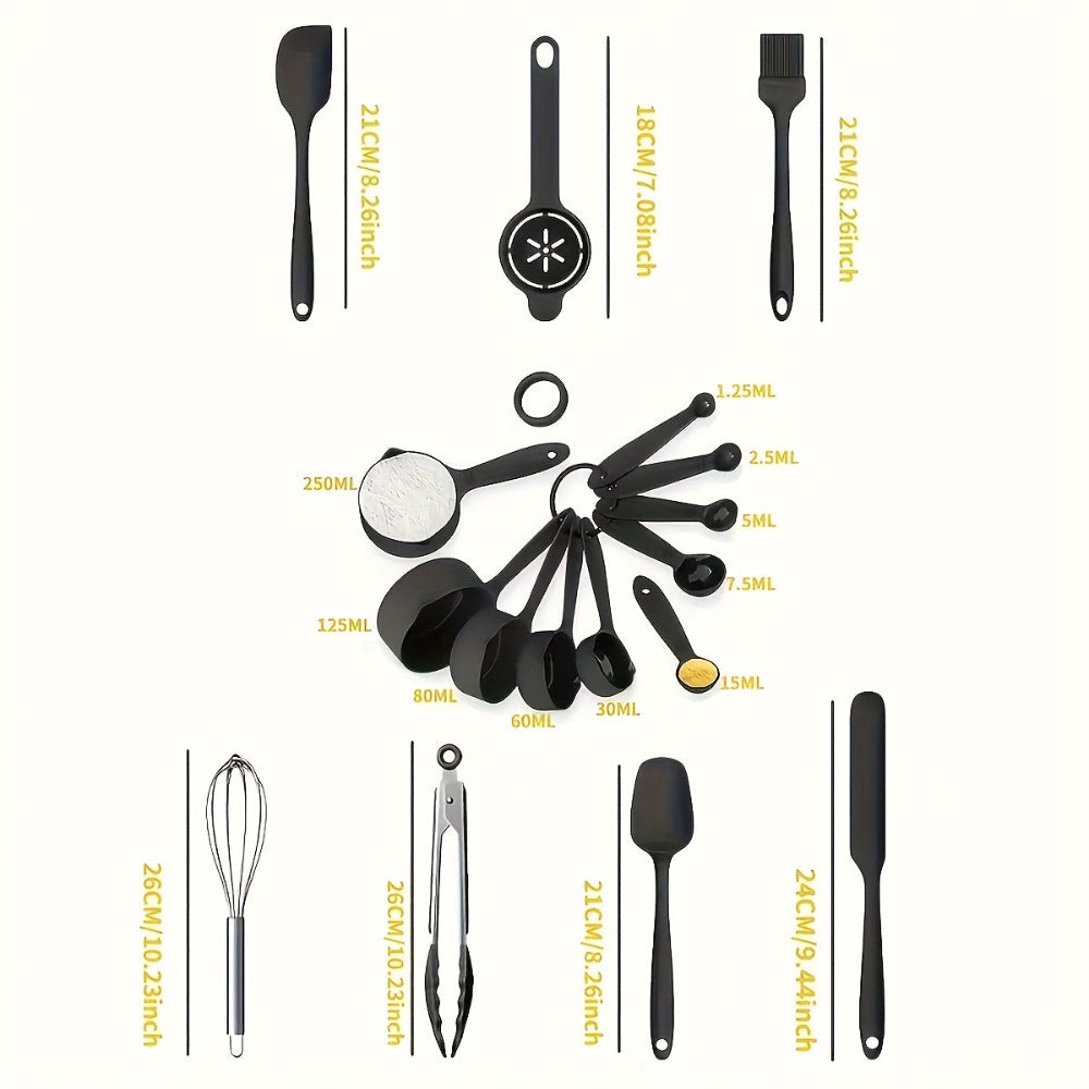 26 tazones para ensalada con tapas, 6 tazones mezcladores de acero inoxidable, 3 accesorios de cuchillo mezclador, 17 herramientas de cocina prácticas, antideslizantes, gadgets de cocina resistentes al óxido para ensaladas y más