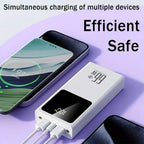 Batería Externa de 50000mAh, Carga Súper Rápida, Batería de Respaldo de Energía de Emergencia para Exteriores, Luz para Camping al Aire Libre, Batería Externa de Gran Capacidad, Soporta la Carga de Múltiples Dispositivos Simultáneamente, Adecuada para Tel