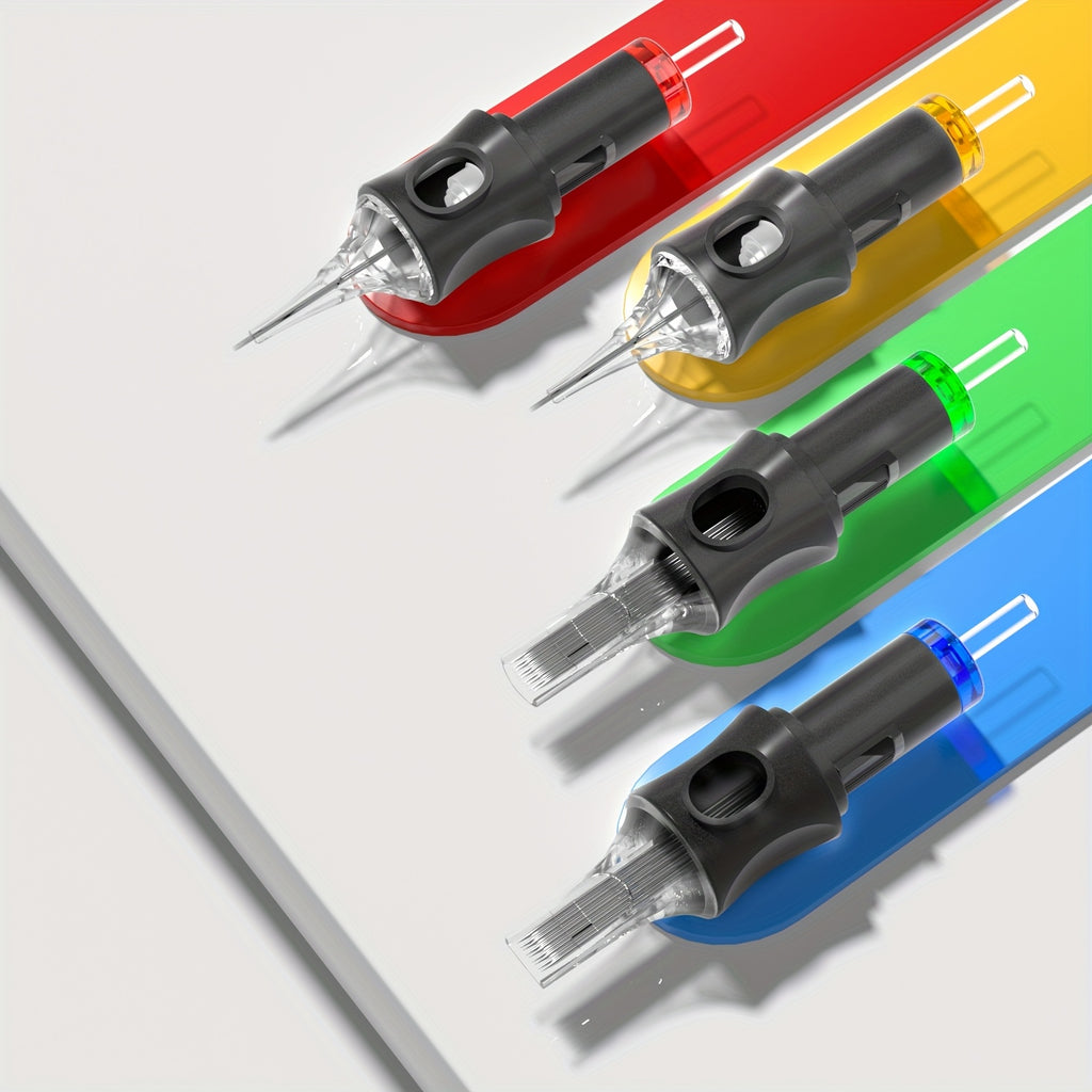 Kit de pluma máquina de tatuaje rotativa inalámbrica POSEIDON, motor sin núcleo de trazo ajustable de 2.4-4.2 mm, dos baterías con pantalla digital de 2300 mAh, viene con 10 agujas de tatuaje y otras adiciones