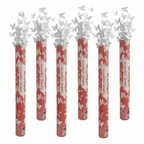 6 Unidades de Cañón de Confeti de Mariposas Blancas de Papel 40cm, elegante y mágica fácil de usar, ideal para bodas, pedidas de mano, aniversarios, 15 años, graduaciones, baby showers, desfiles de moda, eventos corporativos, conciertos y celebraciones es