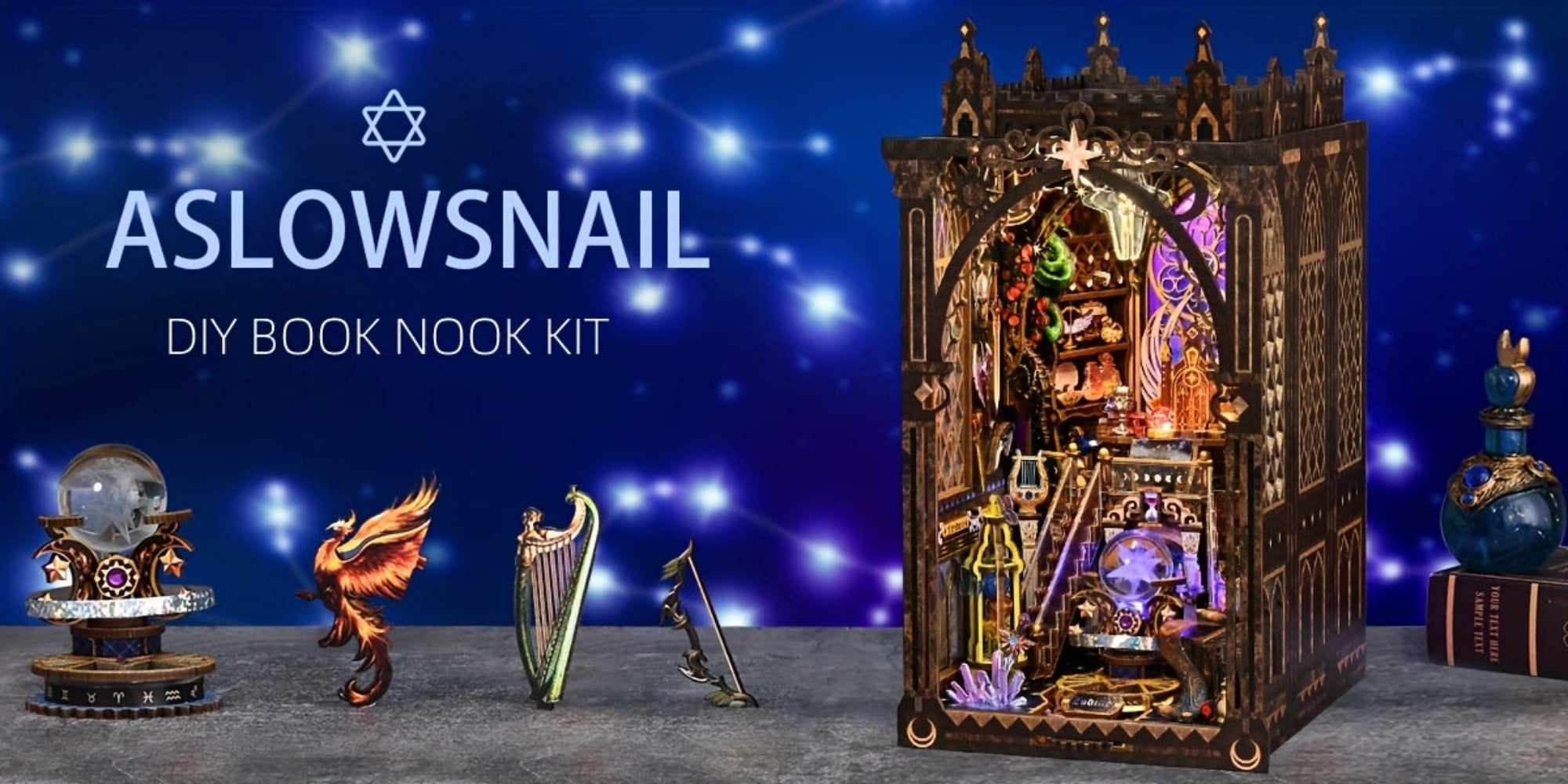 1pc Rompecabezas 3D, Modelo Zodiacal Hecho a Mano. Este Kit de Ensamblaje Presenta Estilos Decorativos con Modelos de Elementos como los Doce Signos del Zodiaco, Tronos, Serpientes y Fénix. Sirve como una Decoración Acogedora para Micro-Oficinas en Casa,
