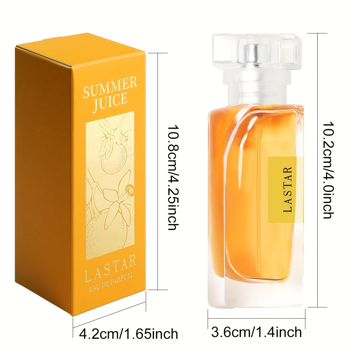 2 Botellas de Eau de Parfum en Spray Cítrico Fresco para Mujer, con Notas de Jazmín y Geranio, Cedro y Ámbar, Perfume de Mujer para Uso Diario, Regalo de Festival, 45MLx2pcs
