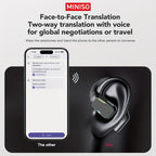Auriculares con traducción IA en tiempo real multifuncional | Viajes, negocios y comunicación
