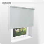 Persiana de Pared • GRÁFITO • 21 tamaños • BOJANEK MAXI ROLLER • instalación en hueco de ventana o techo • elegante persiana de tela opaca y decorativa • perfecta para sala de estar, dormitorio, cocina y oficina • cubierta de ventana que protege contra el