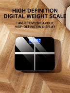 Báscula Electrónica de Peso, Báscula Digital para Baño de 179,62 kg, Báscula de Alta Precisión con Pantalla LCD de Alta Definición y Visualización de Temperatura (Intercambiable entre KG y Escala), Plataforma Ultra Ancha, Pesaje Electrónico de Alta Precis