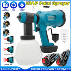 Pistola de pintura inalámbrica compatible con batería Makita de 18V, pistola rociadora de pintura eléctrica de 1000ML con 2 baterías de iones de litio de 3000Mah, aguja de rociado y boquilla de cobre puro, pistola rociadora para cercas, paredes, techos, m
