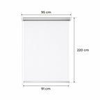 Persiana Térmica • BLANCA • 32 Tamaños • BOJANEK TERMO • Soportes Ajustables • Instalación en Ventana Sin Taladro • Mecanismo de Cadena • Protección Solar y Térmica • Ideal para Sala, Dormitorio, Cocina, Oficina • Persiana Térmica Blanca Día y Noche • Est