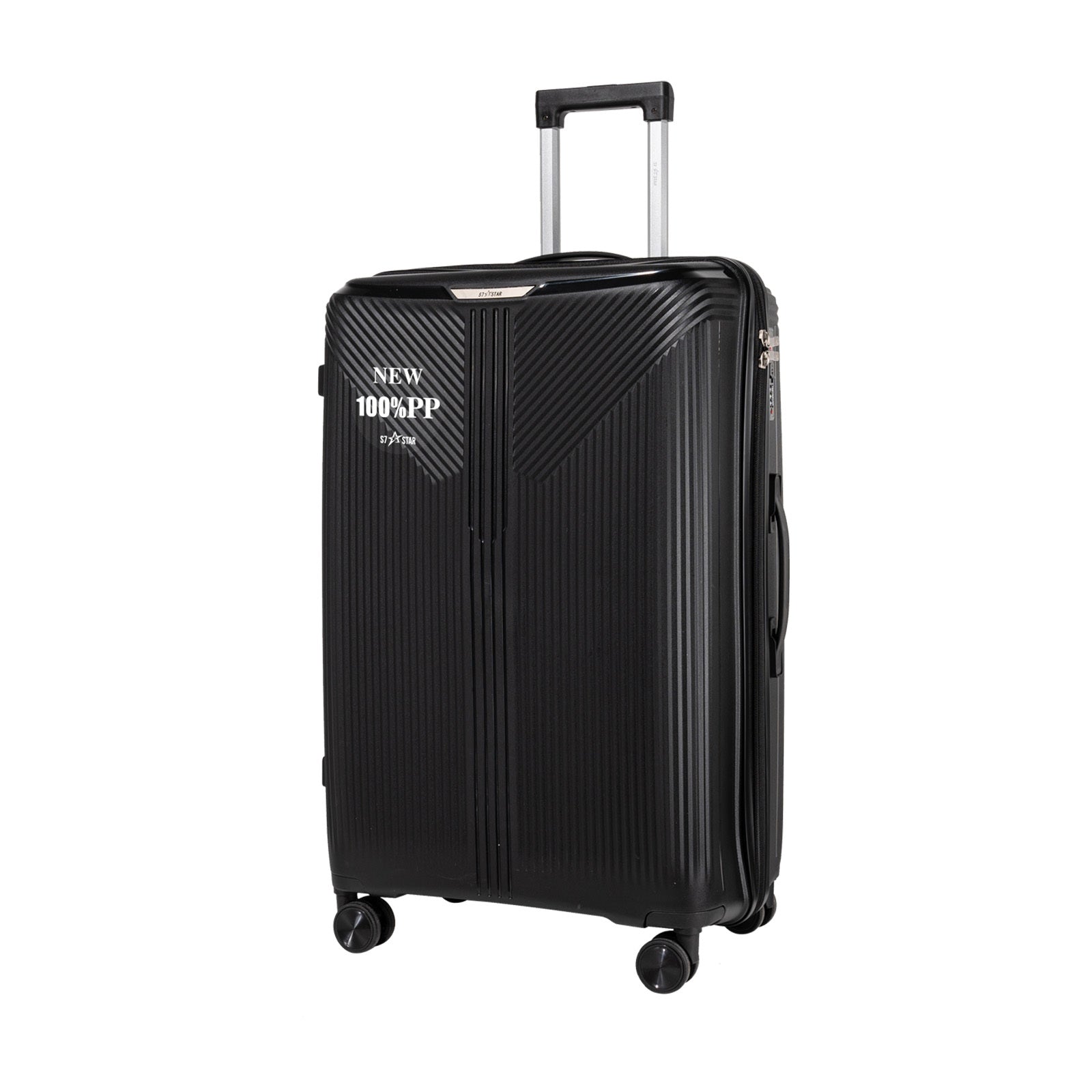Maleta espaciosa de PP de 28" diseñada para equipaje de factura. Cuenta con ruedas silenciosas, cerradura antirrobo con contraseña y construcción duradera. Perfecta para viajes de larga distancia, viajes familiares y viajes diarios, un imprescindible para