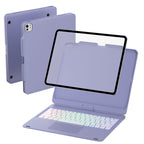 Funda con teclado giratorio para iPad para escritura, estudio y trabajo móvil