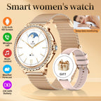 SIEMORL Smartwatch para Mujer con Pantalla Táctil Completa de 1.32 pulgadas, Smartwatch con Llamada Inalámbrica, Rastreador de Actividad Física con 20 Modos Deportivos, Diales Exclusivos, Relojes Inteligentes Impermeables para iPhone Android, Pulsera Depo